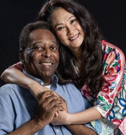 Marcia Aoki and Pele dated for six years before getting married in 2016